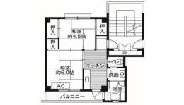 ビレッジハウス鳥居本　2号棟間取り図面