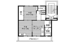ビレッジハウス稲枝　1号棟間取り図面
