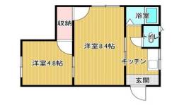 三晃ハイツ３間取り図面