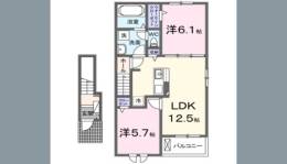 アイプレイス彦根Ⅱ間取り図面