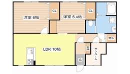 クレスト大堀間取り図面