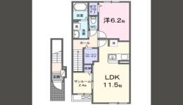 サニータウン横田Ⅱ間取り図面