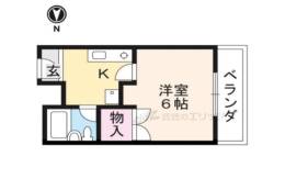 万葉ハイツ水無瀬間取り図面