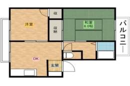 メロディ―ハイツ高槻I間取り図面