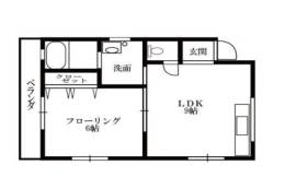 深沢ハイムB間取り図面