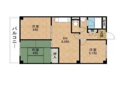 天王タウンハイツ間取り図面