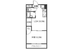 山崎第６マンション間取り図面
