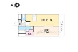 アンプルールフェール　オロールⅡ間取り図面