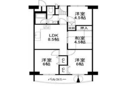 南茨木駅前ハイタウンA棟間取り図面