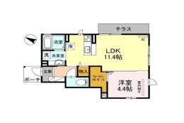 スタティオII　Ｂ棟間取り図面