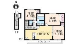 グランヴェルデ高槻間取り図面