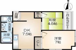 コーポかみすな間取り図面