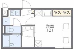 レオパレスＮＫサウスキャッスル間取り図面