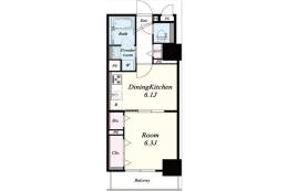 フレール江坂レジデンシャル間取り図面