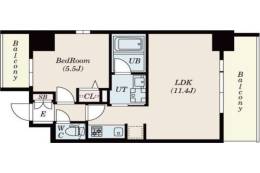 S-RESIDENCE江坂Eminence間取り図面