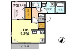 D-room川岸町間取り図面