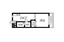 千里山西コーポ第1ビル間取り図面