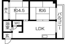 アパートメント吹田Ⅱ間取り図面