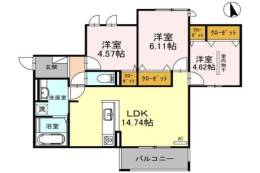PALACE WEST千里丘　B棟間取り図面