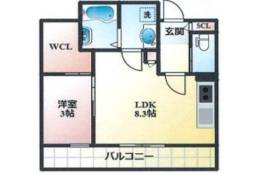 キニスム東五百住町３丁目間取り図面