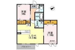 たまきＡ・B棟　Ｂ棟間取り図面