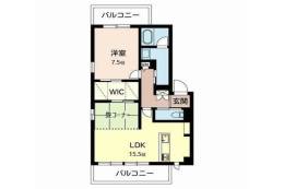 ヴィラソレーユ古曽部町ＡＢ間取り図面
