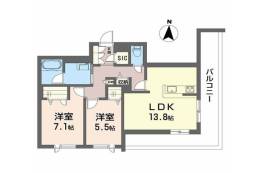 シャーメゾン　オルテンシア　ミノオ間取り図面