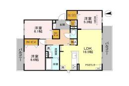 セジュールミヤケⅡ間取り図面