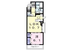 沢良宜浜３丁目アパート（０２７８６３２０１）間取り図面