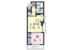 沢良宜浜３丁目アパート（０２７８６３２０１）間取り図面