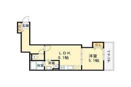 仮称）高槻市古曽部共同住宅間取り図面