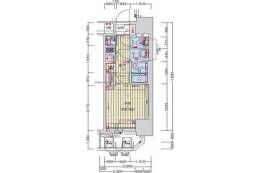 プレサンス扇町駅前間取り図面