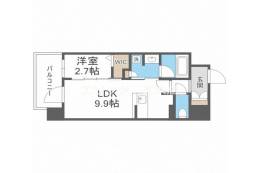 コンフォリア・リヴ南森町Q間取り図面