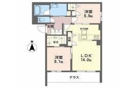 シャーメゾン ソルコート 上中条間取り図面