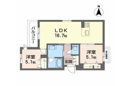 パルコートⅡ間取り図面