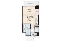 RIDGEガーデン江坂2間取り図面