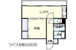 ライフ北梅田間取り図面