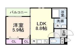 ウインドコート上本町間取り図面