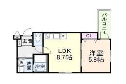 ウインドコート上本町間取り図面
