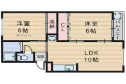 下新庄コーポＤ棟間取り図面