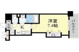 Luxe江坂2間取り図面