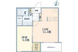 ウェルスクエア江坂Ⅱ間取り図面