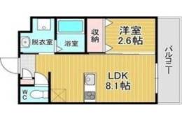 リアコート千里丘ⅠSOUTH間取り図面