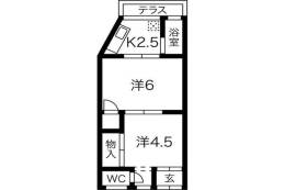 リーガルメゾン川西Ⅱ間取り図面