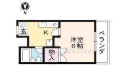 万葉ハイツ水無瀬間取り図面