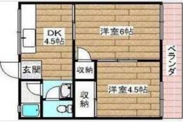 名神ハイツＡ棟間取り図面