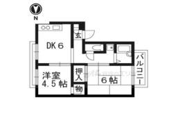 メロディ―ハイツ高槻I間取り図面