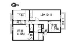 エクセル南茨木B棟間取り図面