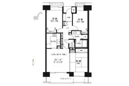モンセーヌ南茨木Ａ棟間取り図面