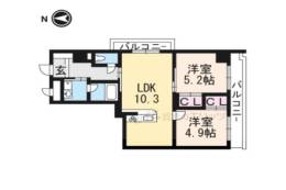 山崎マンション16高槻芥川間取り図面